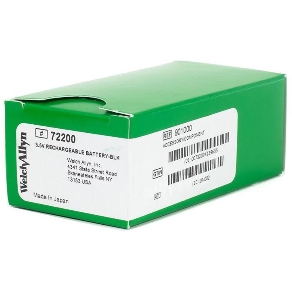 Welch allyn rechargeable battery 72200 3 5v ophthalmics inc 